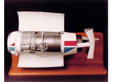 1/4 Scale Thrust reversal model showing clam shell action