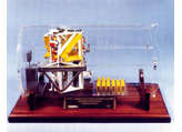 Payload for Space Shuttle dipicted in clear lucite